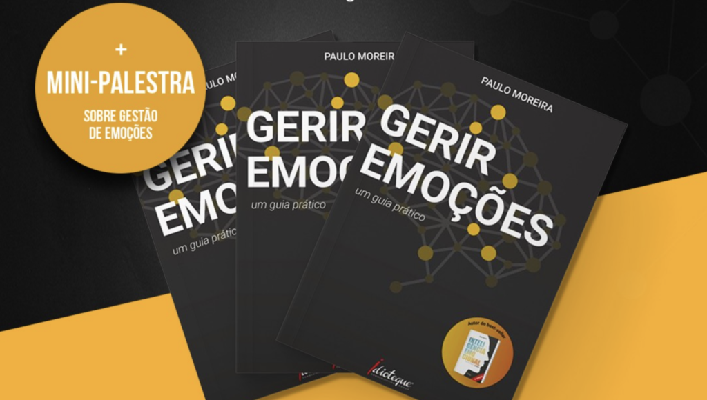 cartaz apresentação do livro Gerir Emoções de Paulo Moreira